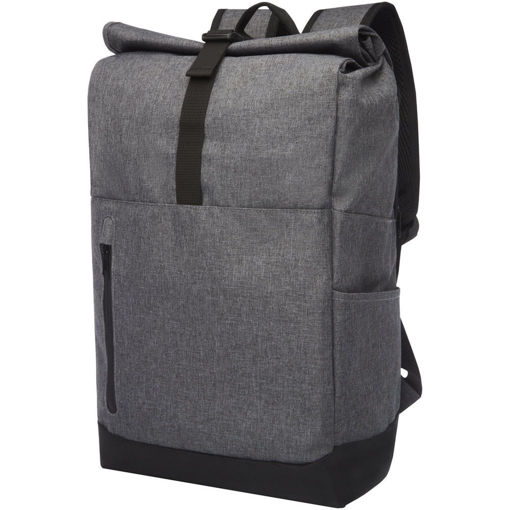 Branded Hoss 15.6" roll-up laptop backpack 12L