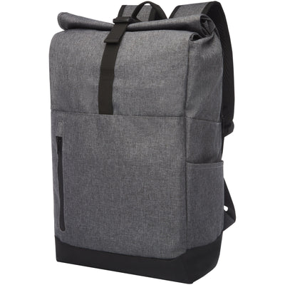 Branded Hoss 15.6" roll-up laptop backpack 12L