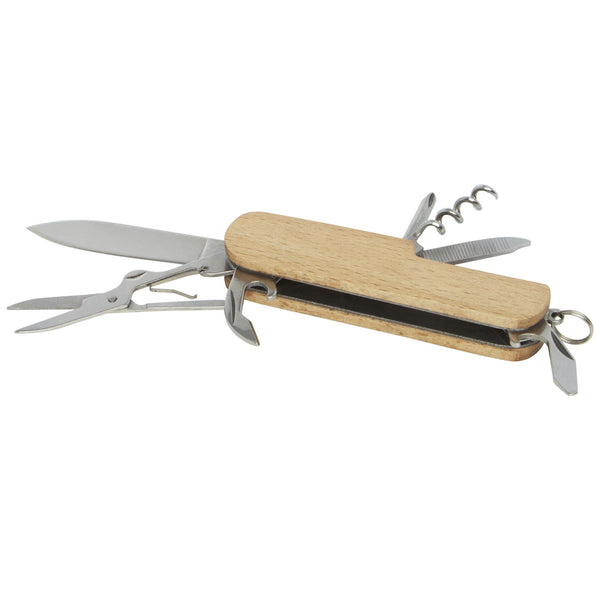 Branded Richard 7-function wooden pocket knife
