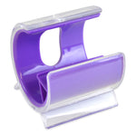 Branded Turbo Desk Phone Holder. Solid Colour Inner Plastic + Clear Cover