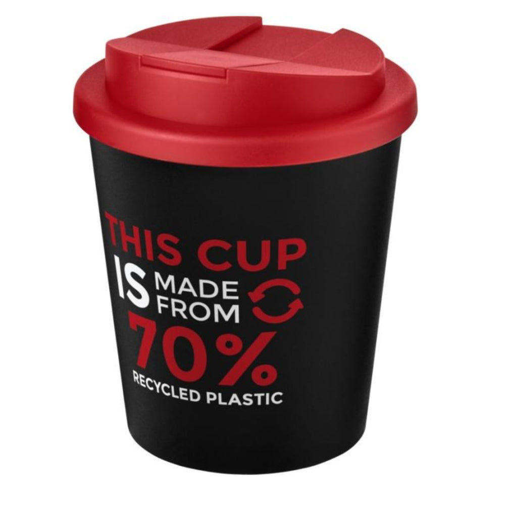 Americano® Espresso Eco 250 ml recycled tumbler with spill-proof lid