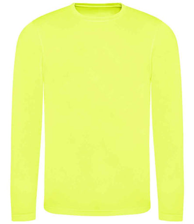AWDis Cool Long Sleeve Wicking T-Shirt Electric Yellow
