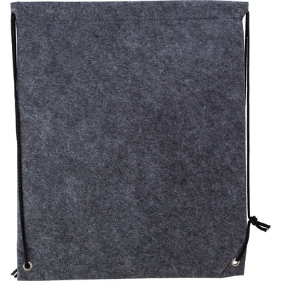 Branded Gear RPET felt drawstring backpack