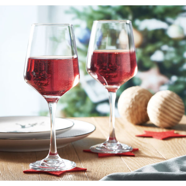 Branded Set of 2 wine glasses