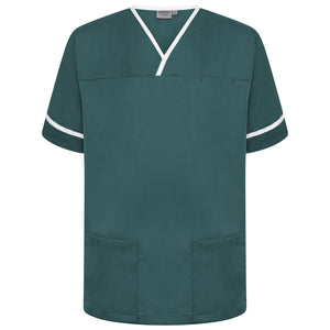 Behrens Contrast Trim Smart Scrub Top