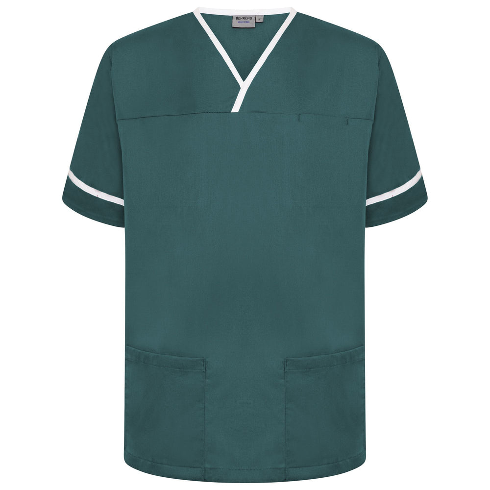 Branded Behrens Contrast Trim Smart Scrub Top