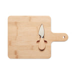 Branded Cheese board set in bamboo