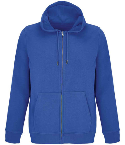 SOL'S Unisex Calipso Eco-Friendly Full Zip Hoodie Royal Blue