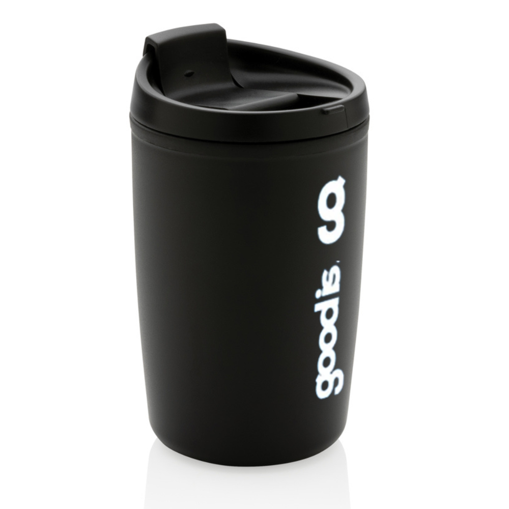 GRS Recycled PP tumbler with flip lid