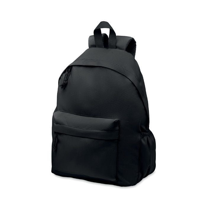 Branded 600D RPET polyester backpack