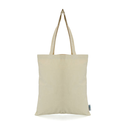 Branded 7oz Recycled Cotton Shopper. Long Handled