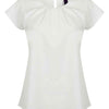 Branded Henbury Ladies Pleat Front Short Sleeve Blouse