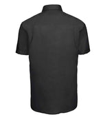 Russell Collection Short Sleeve Ultimate Non-Iron Shirt Black