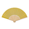 Branded Manual hand fan with bamboo handle