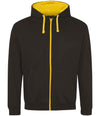 AWDis Varsity Zoodie Jet Black/Gold