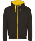 AWDis Varsity Zoodie Jet Black/Gold