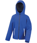 Result Core Kids TX Performance Hooded Soft Shell Jacket Royal Blue/Navy