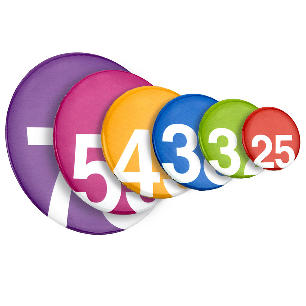 Express Round Full Colour Print Button Badge - 25mm