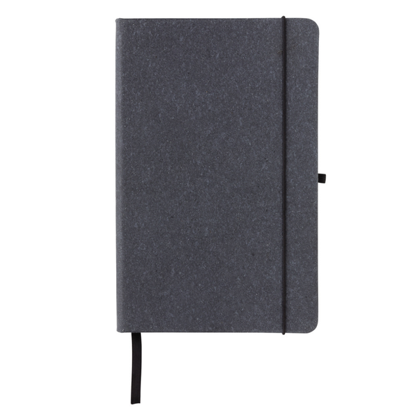 Recycled leather hardcover notebook A5