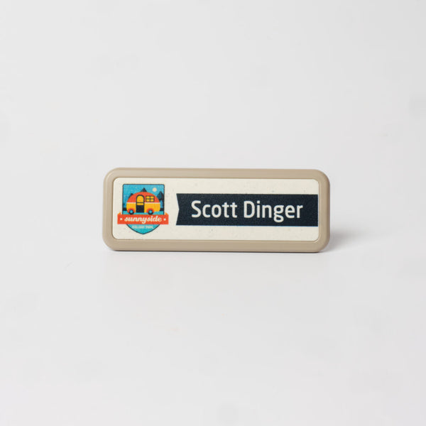 Select Name Badge - Slim Rectangle - Safety Pin