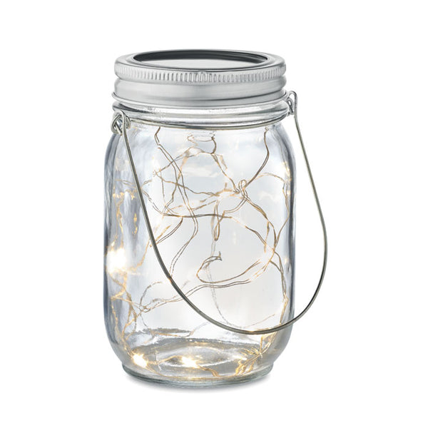 Solar mason jar outdoor lamp