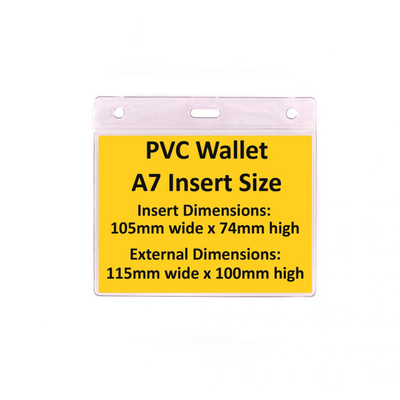 PVC A7 Lanyard Wallet